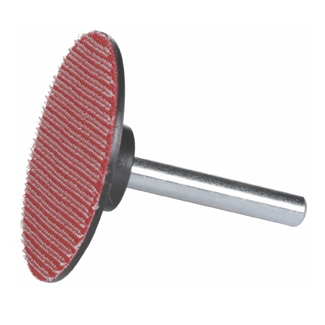 spindle mounted 50mm velcro back up pad