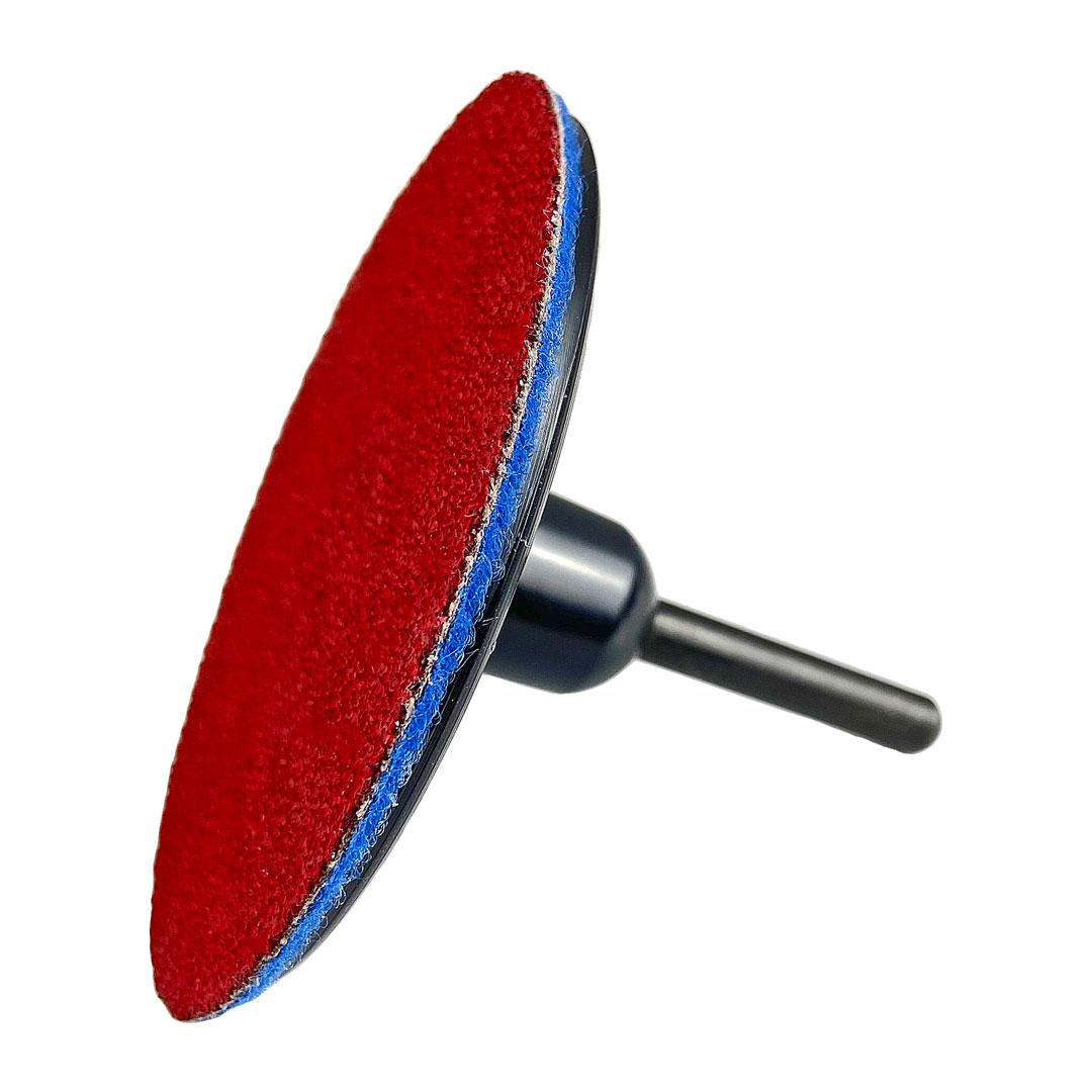 75mm spindle mounted velcro back up pad