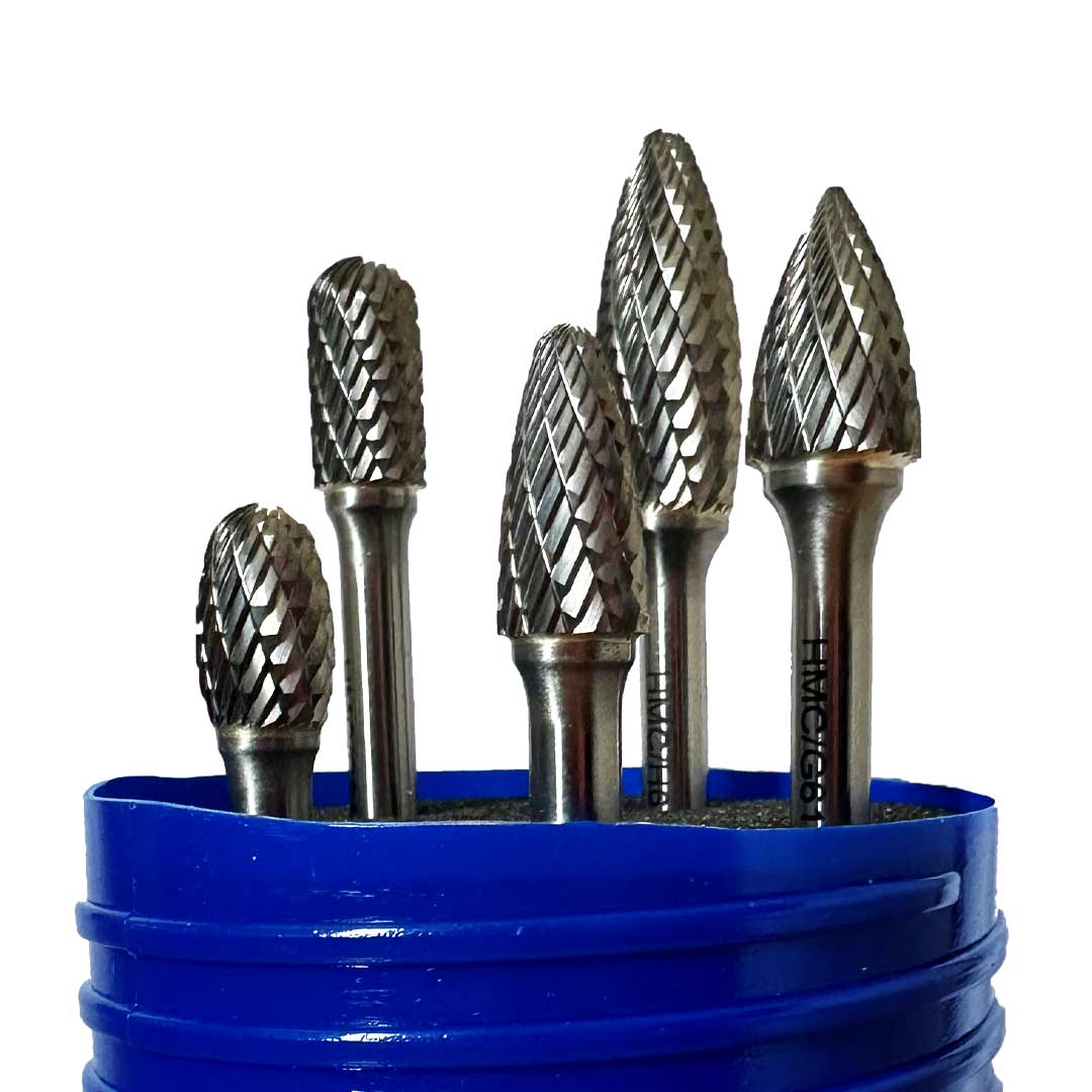 Carbide Burr Set 04 Diamond Cut for Weld Prep