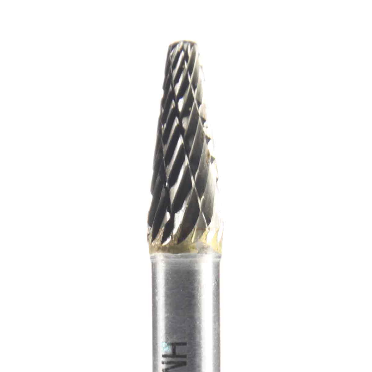 rounded cone diamond cut tungsten carbide burr