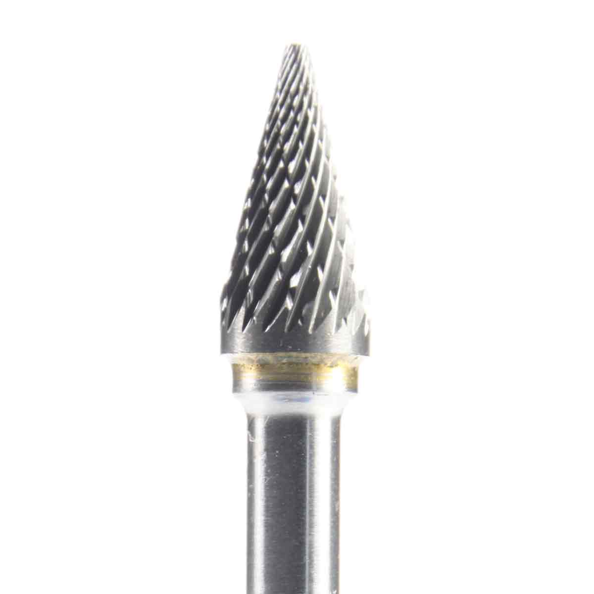 pointed cone diamond cut tungsten carbide burr