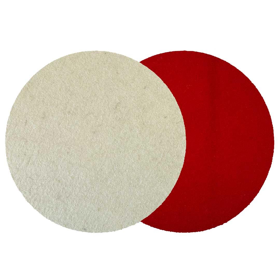 PVG/H Polishing Felt Grip Velcro Discs with no centre hole