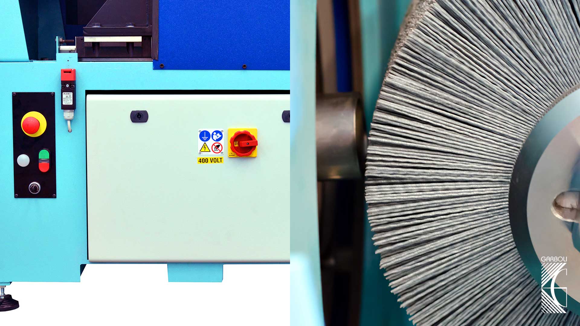 Rotor 200 twin-action wire brush deburring with var speed