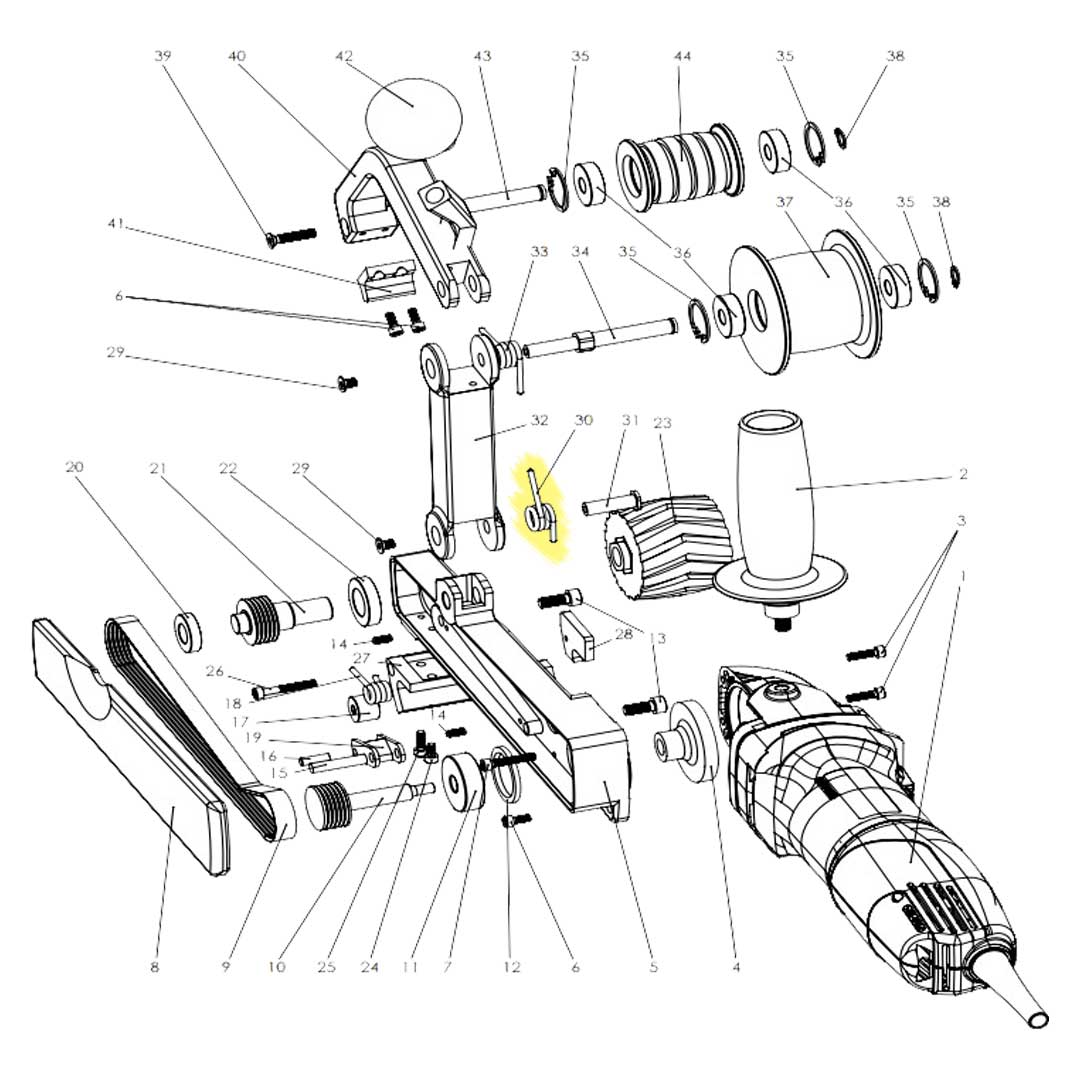 Finitube lower arm tension spring - new FT