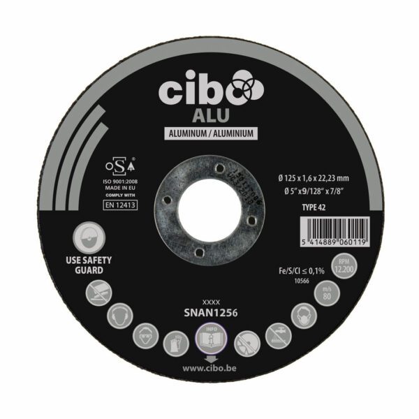 SNAN Cutting disc thin Alu special 125mm x x 22mm Abrasive