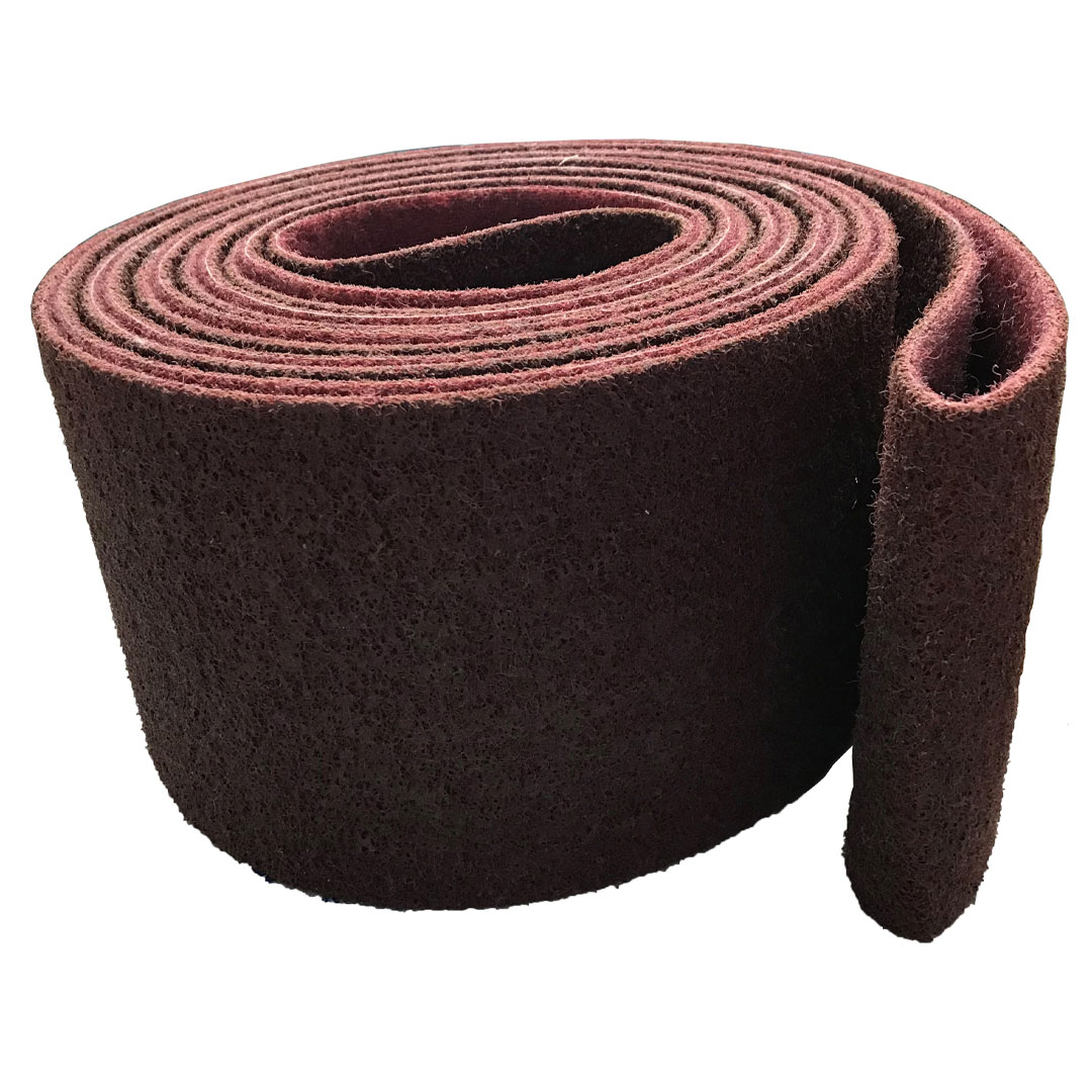 Aluminium oxide medium surface conditioning wide belt