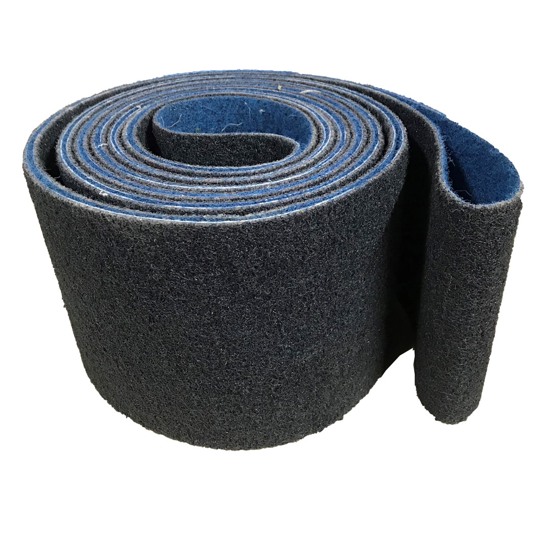 Metal surface conditioning very fine wide belt