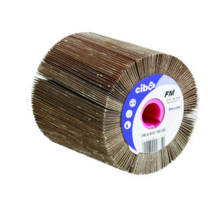 FMLA Cloth 240 grit flap wheel 100mm x 100mm x 19mm keyway
