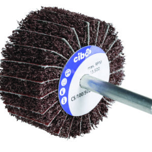 CS Combi 60 grit flap wheel 100mm x 50mm x 6mm spindle