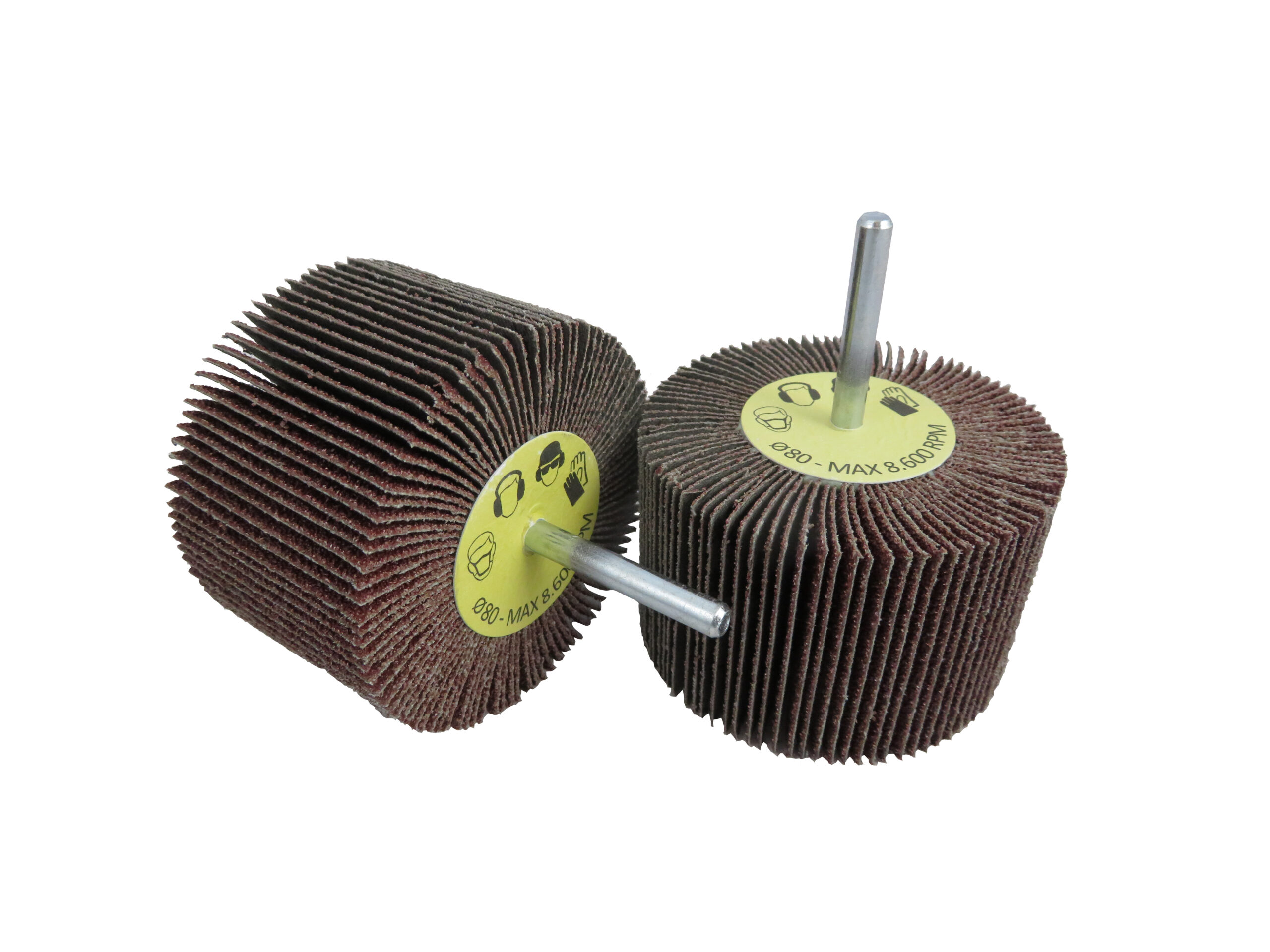 LS Cloth 60 grit flap wheel 80mm x 50mm x 6mm