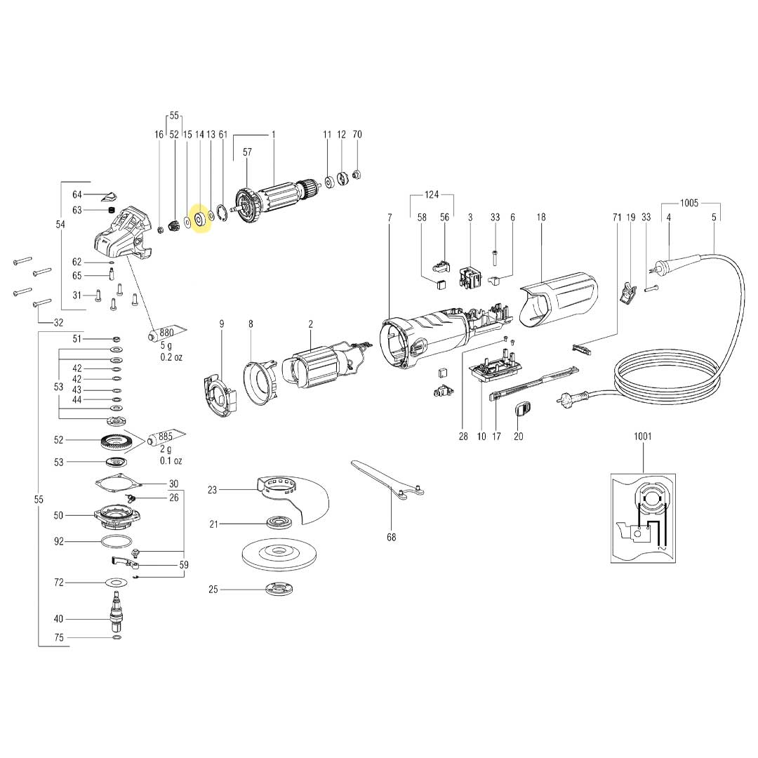 SMFP/143115180 Ball Bearing 8x22x7