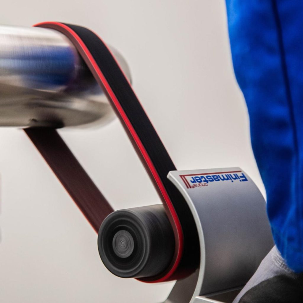 Velcro tube polisher on Finimaster Pro