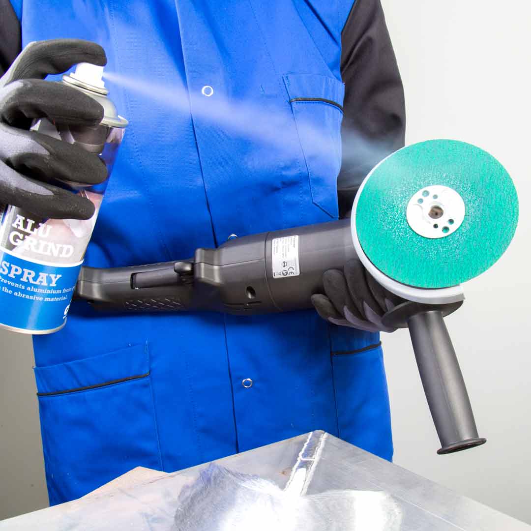 Alugrind spray prevents sanding discs clogging