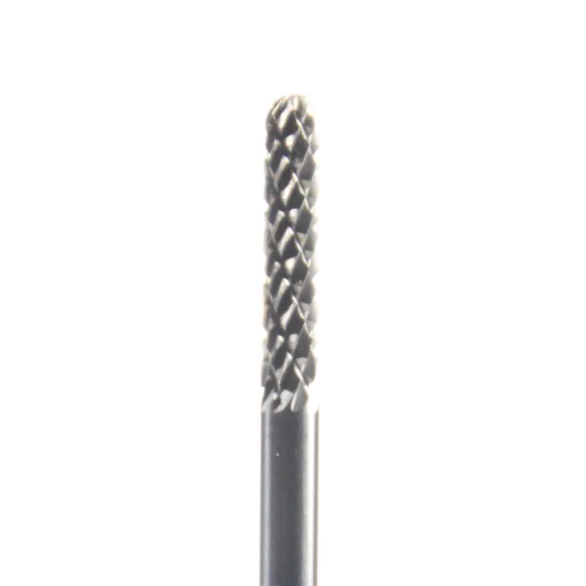 14mm Carbide Burr 3mm Diameter Diamond Cut Domed Cylinder 14mm Carbide Burr 3mm Diameter Diamond Cut Domed Cylinder