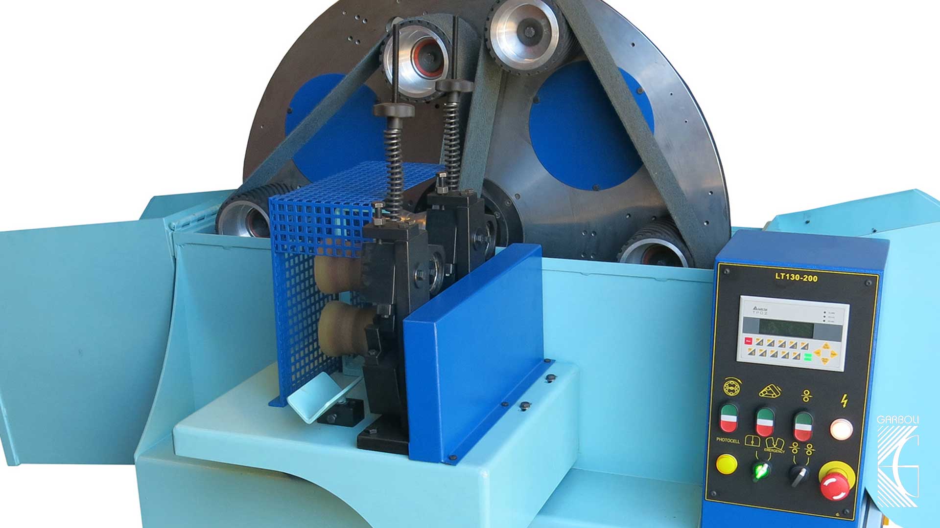 LT130 through feed tube sanding mill - max tube dia 127mm