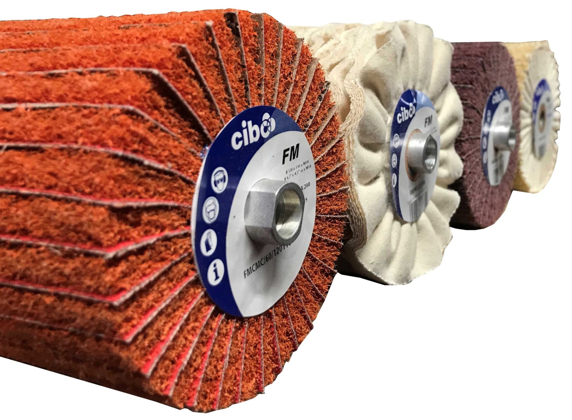 Cibo M14 thread brushes for Finimaster drum sander