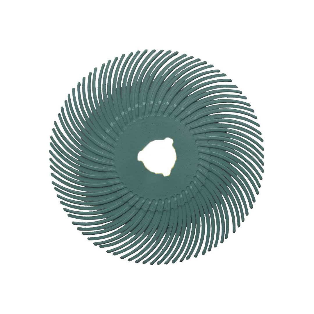 Cibo Bristle Brush 50mm curved green