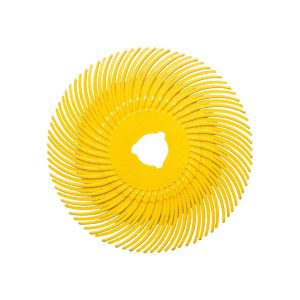 Cibo Bristle Brush 50mm curved yellow