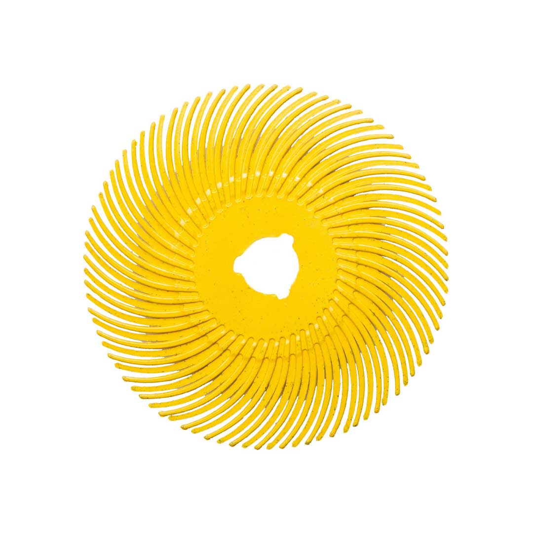 Cibo Bristle Brush 50mm curved yellow