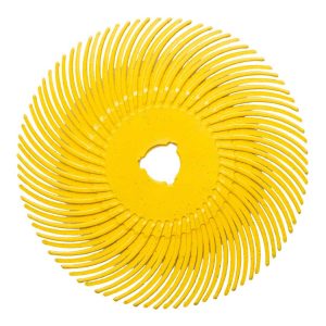 Cibo Bristle Brush 75mm curved yellow