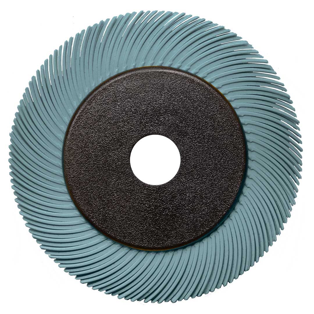 cibo bristle brush blue curved