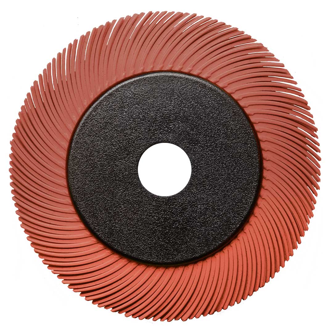 cibo bristle brush red curved