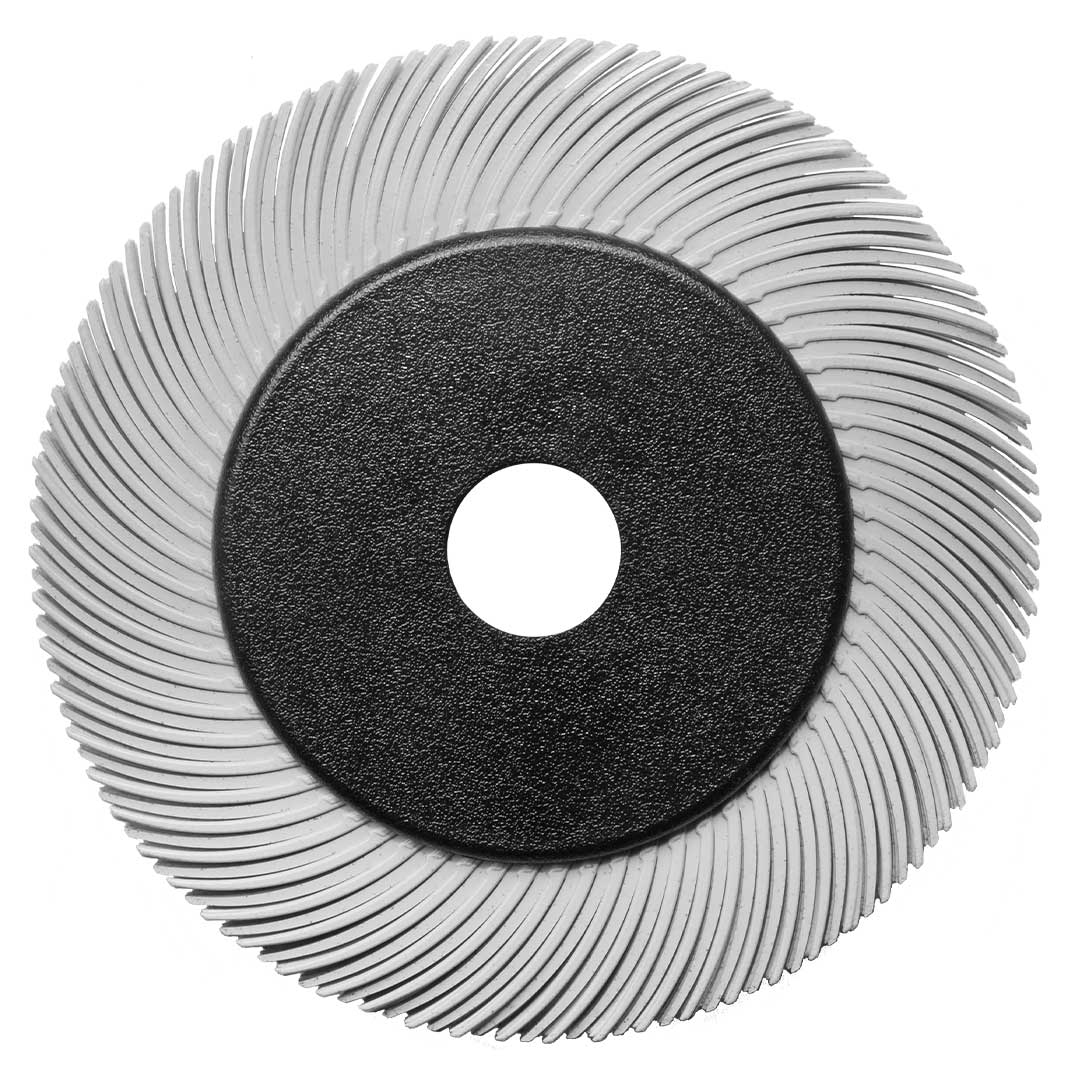 cibo bristle brush white curved