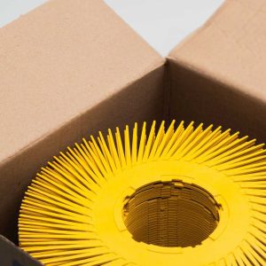 Cibo Bristle Brushes 150mm yellow angled refill pack