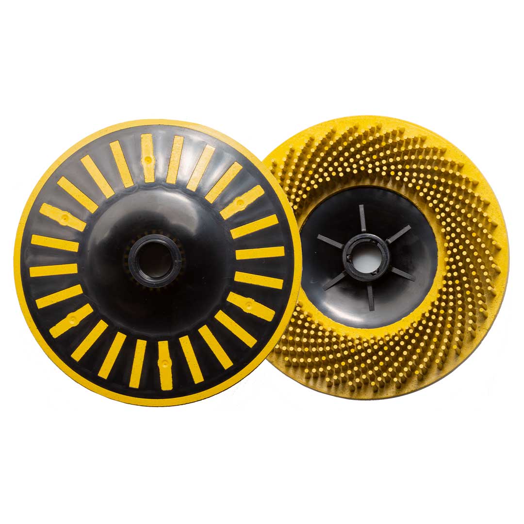 yellow m14 115mm bristle brush cup