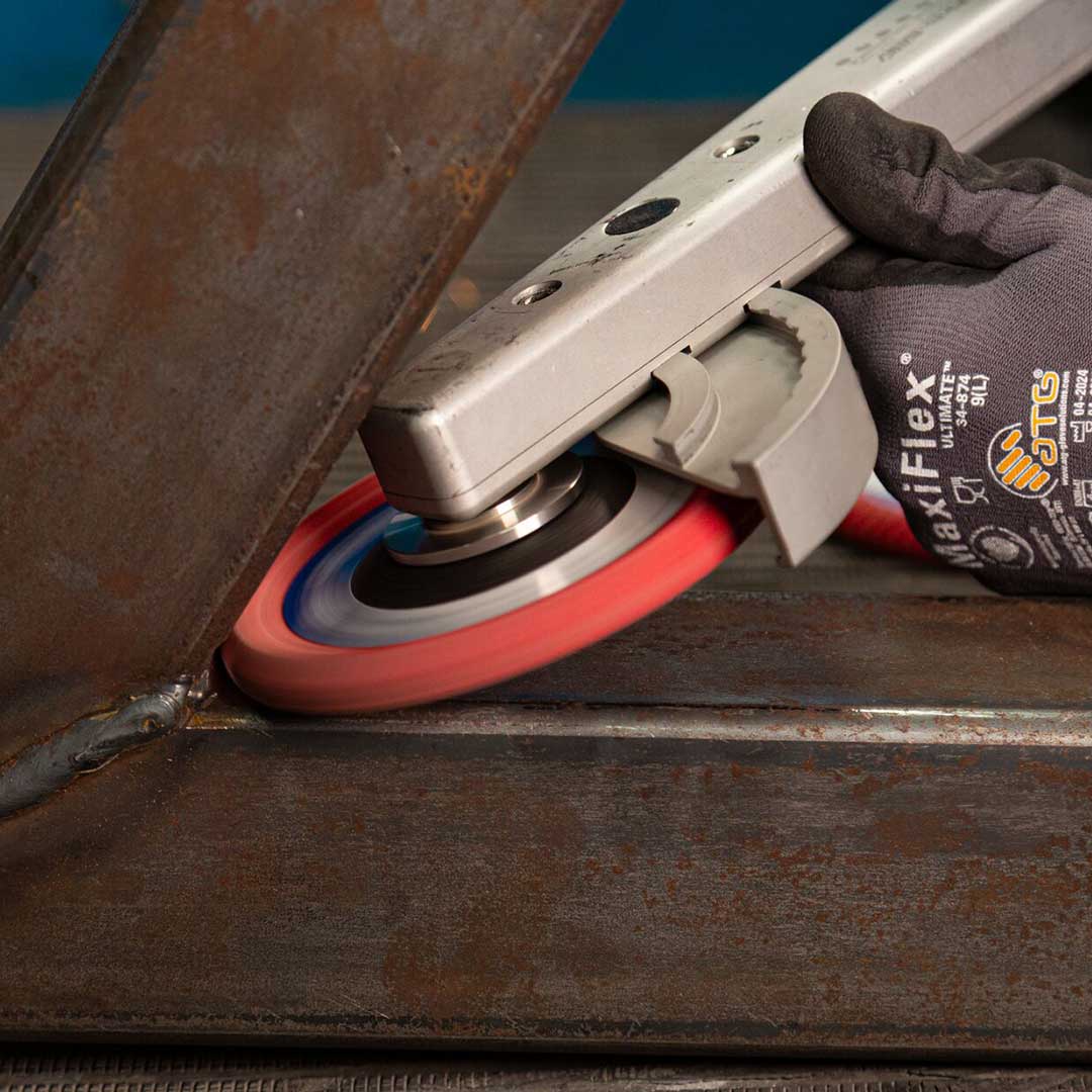 FCC 125mm 40 grit curved edge ceramic flap disc